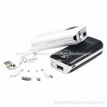 Lithium-battery 5,200mAh Power Bank, 5V/1A Output, Charge for iPhone and iPad